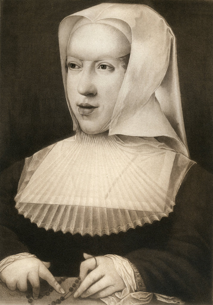 Detail of Margaret of Savoy, Regent of the Netherlands by Anonymous
