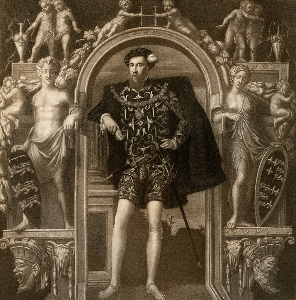 Detail of Henry Howard, Earl of Surrey by Guillim Scrots