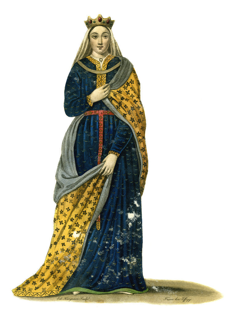 Detail of Isabella, Countess of Angouleme and queen consort of England by Ed Hargrave