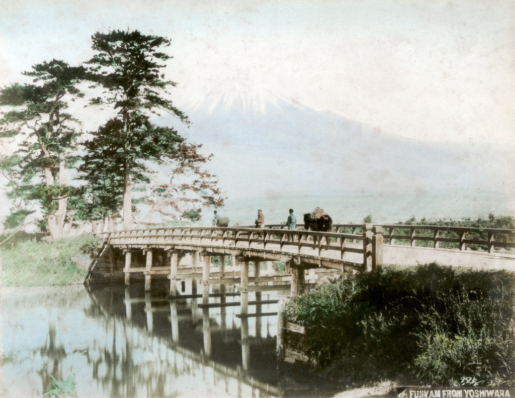 Detail of Fujiyama from Yoshiwara, Japan by Anonymous