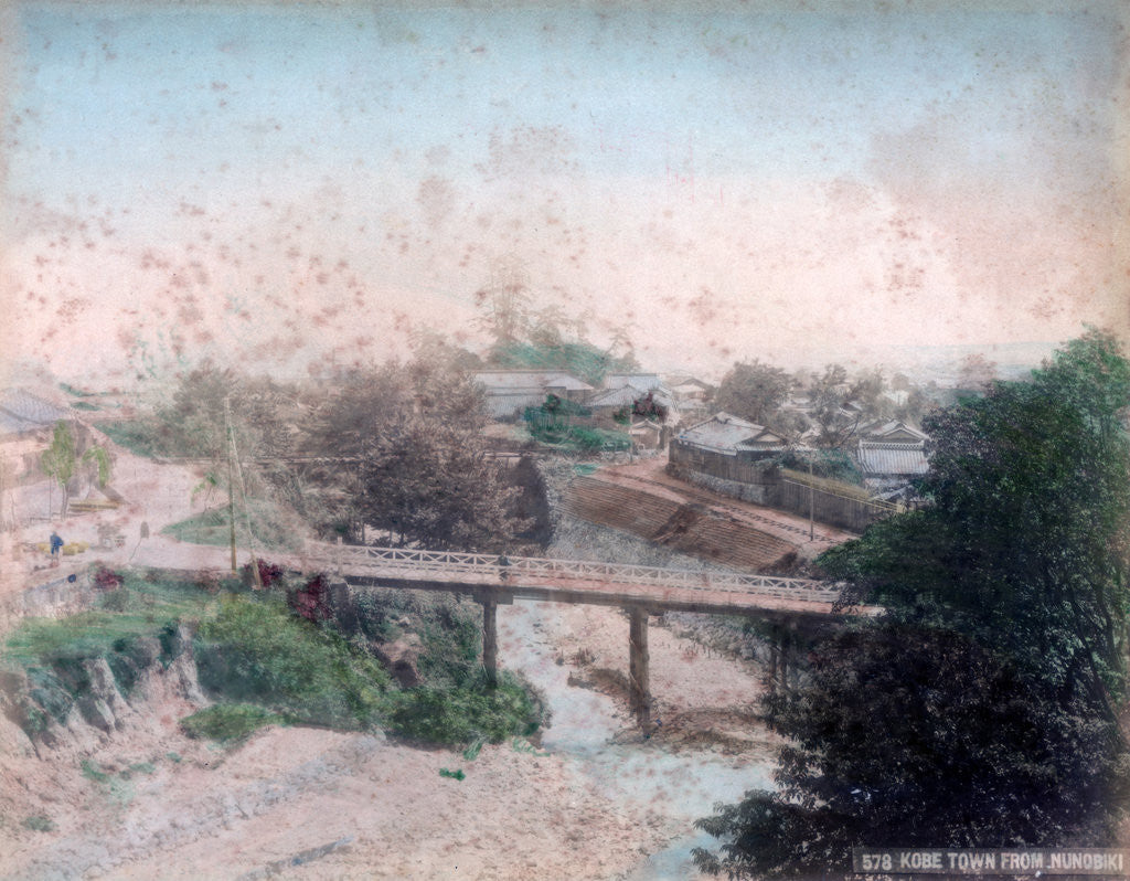 Detail of Kobe town from Nunobiki, Japan by Anonymous