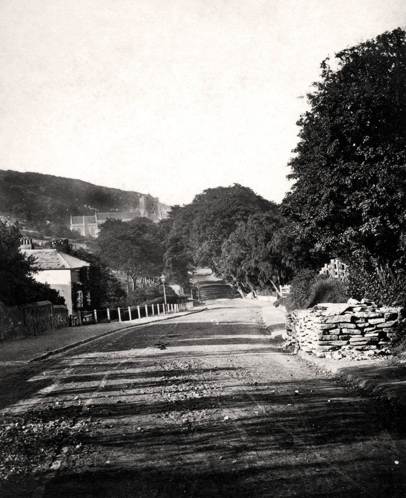 Detail of Street through a valley in Hastings, Sussex by Anonymous