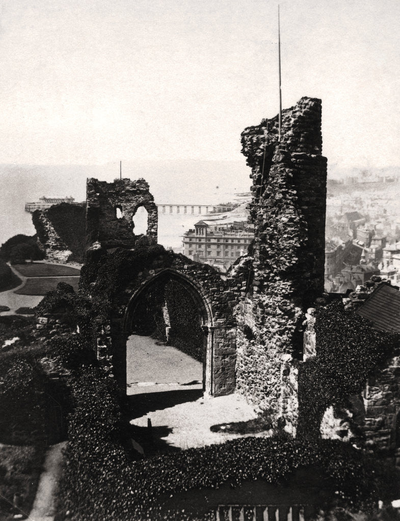 Detail of Hastings Castle, Sussex by Anonymous