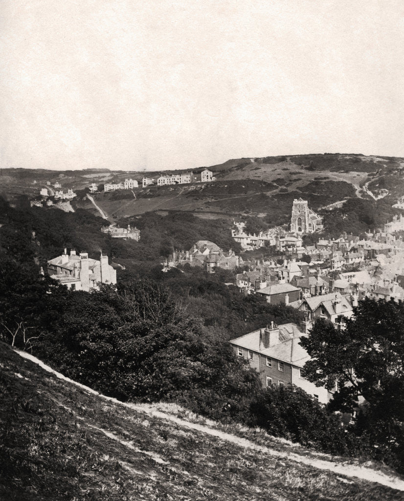 Detail of View of Hastings from East Hill, Sussex by Anonymous