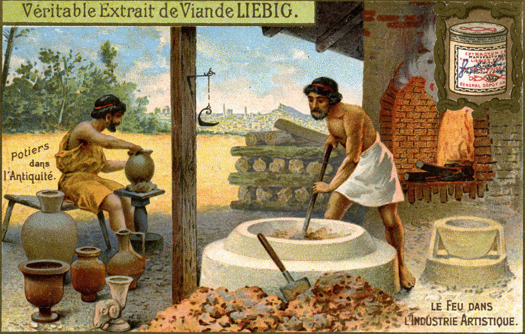 Detail of Potters in antiquity by Anonymous