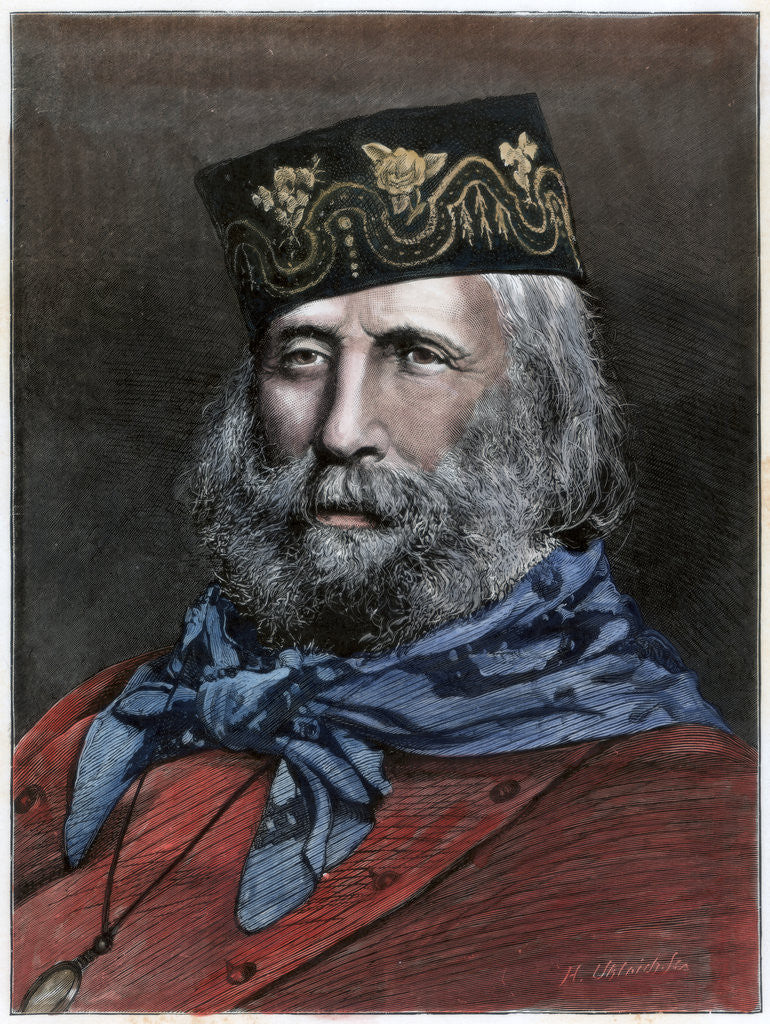 Detail of Giuseppe Garibaldi, Italian patriot by Anonymous