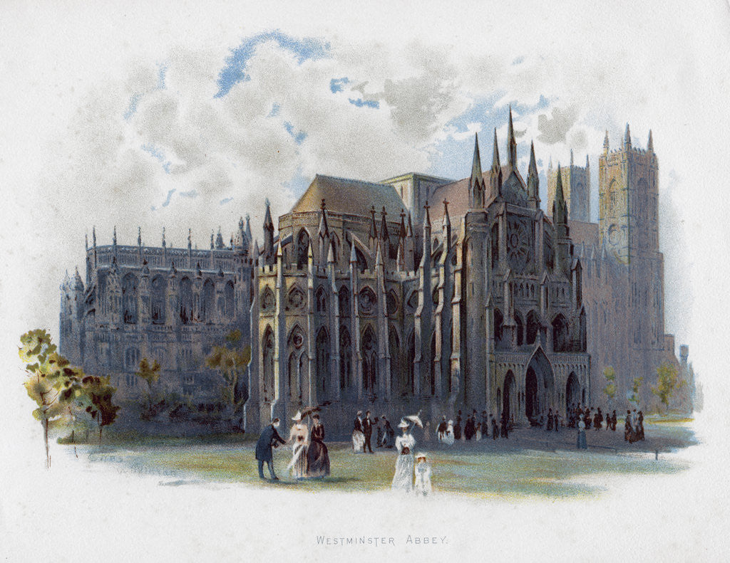 Detail of Westminster Abbey, London by Anonymous