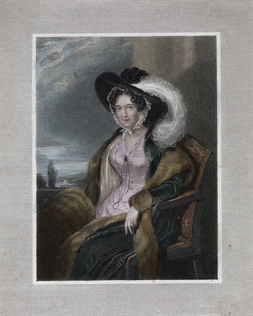 Detail of Mary Elizabeth, Baroness of Clifford by J Wright