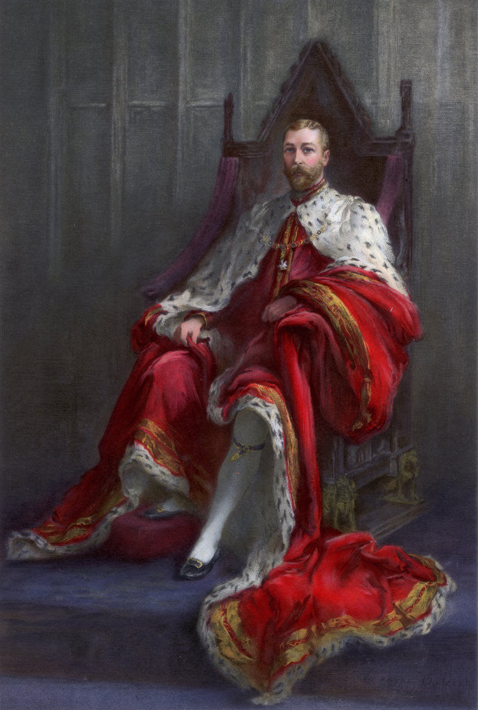 Detail of King George V, in the year of his coronation by Walter William Ouless