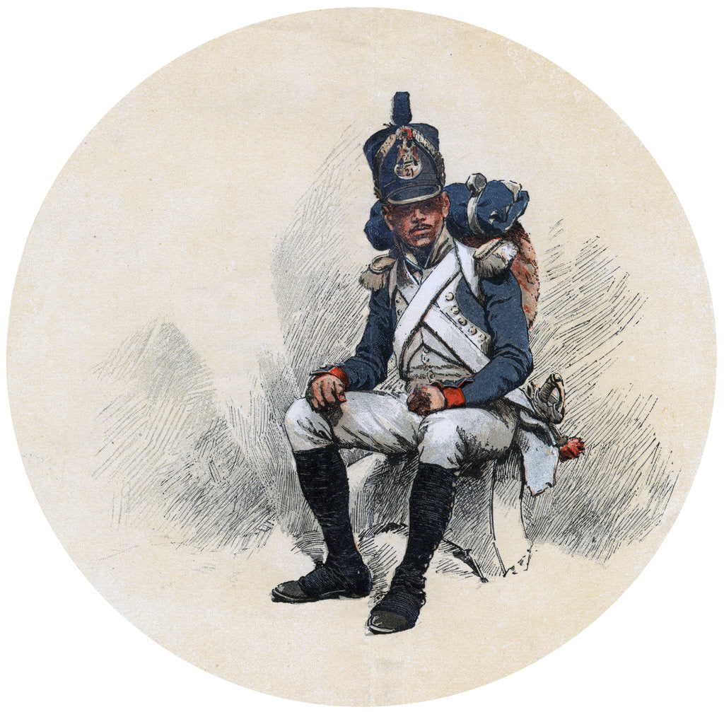 Detail of A voltigeur by Anonymous