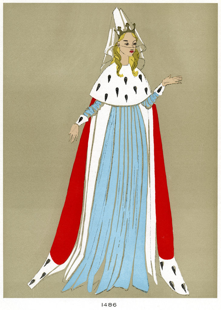 Detail of Costume of 1486 by Anonymous
