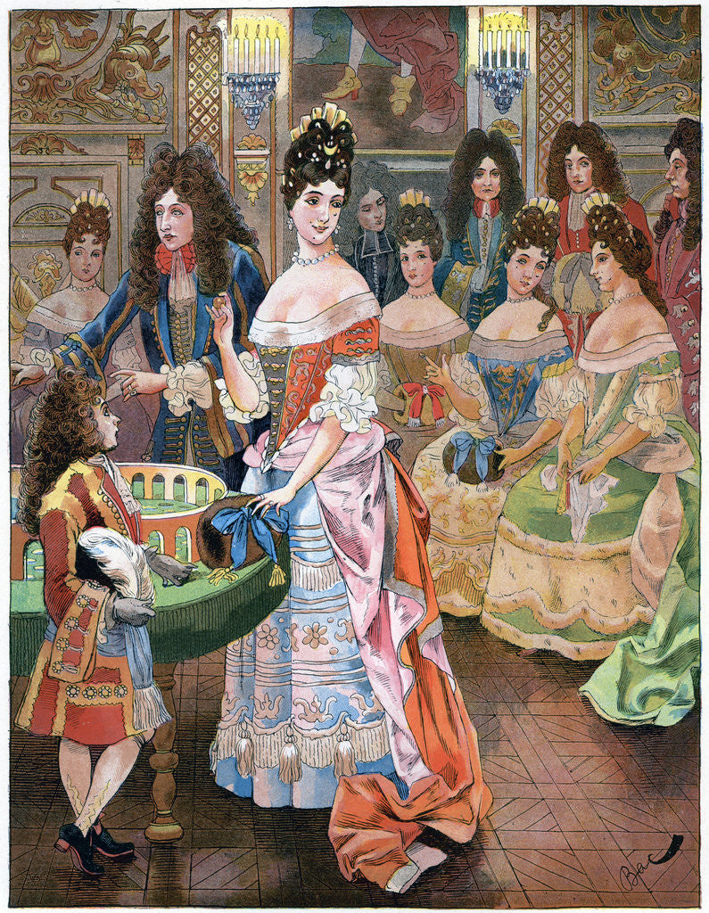 Detail of The old age of Louis XIV by Anonymous