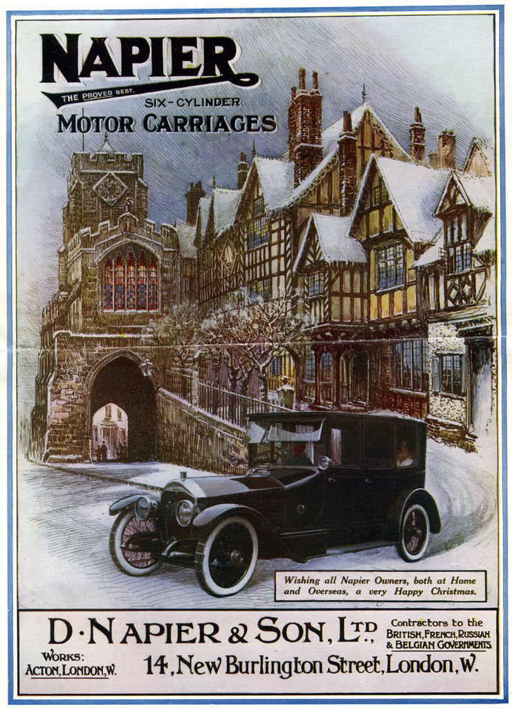Detail of Napier, six cylinder motor carriages by Anonymous