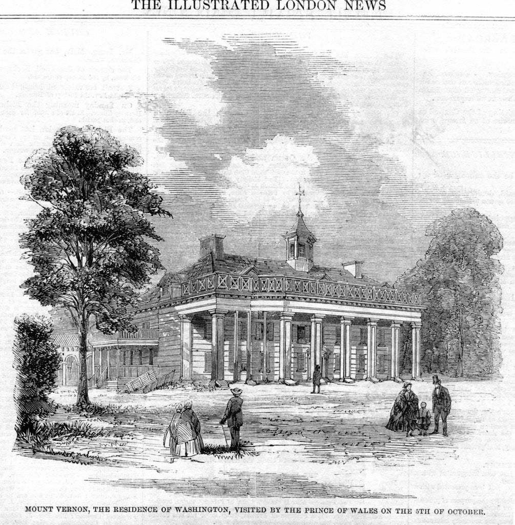 Detail of Mount Vernon, the Residence of Washington by Anonymous