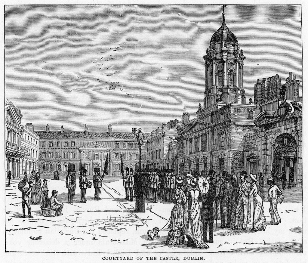 Detail of Courtyard of the Castle, Dublin by Anonymous