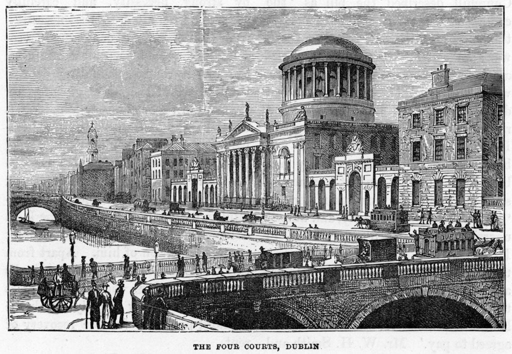Detail of The Four Courts, Dublin by Anonymous