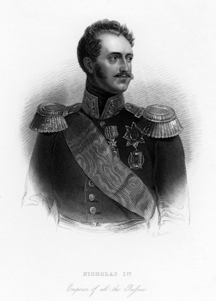 Detail of Nicholas I, Emperor of all the Russias by Anonymous