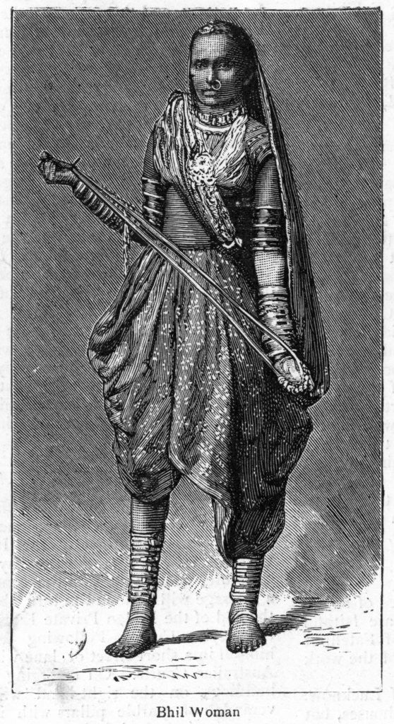 Detail of Bhil woman by Anonymous