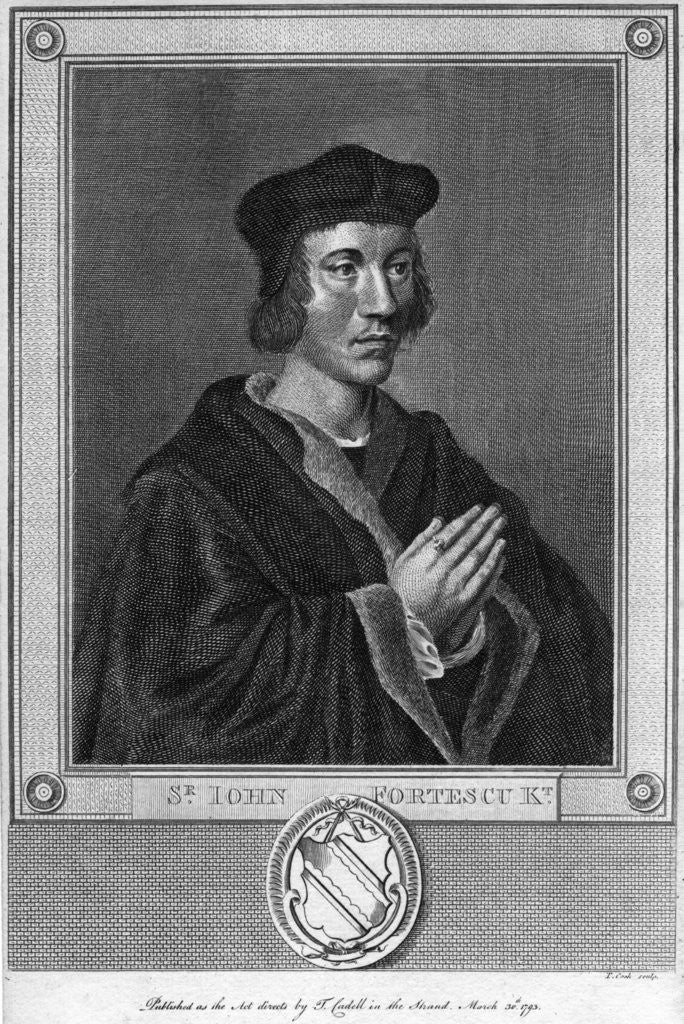 Detail of Sir John Fortescu by Anonymous