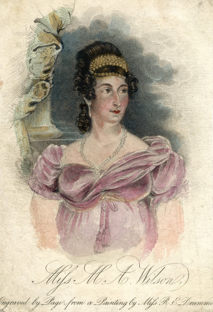 Detail of Miss M A Wilson by Rose Emma Drummond
