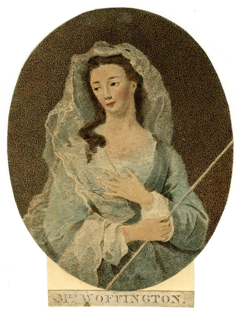 Detail of Mrs Woffington by Anonymous