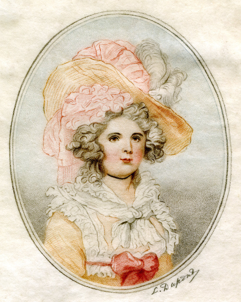 Detail of Portrait of a woman by Louis Dupont