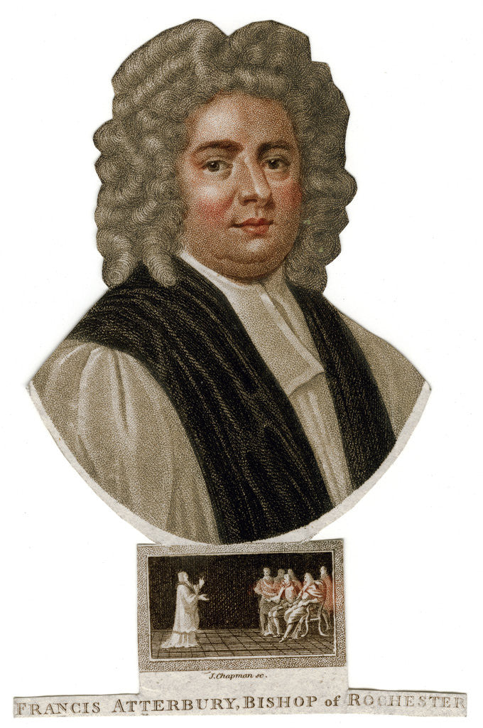 Detail of Francis Atterbury, Bishop of Rochester by J Chapman