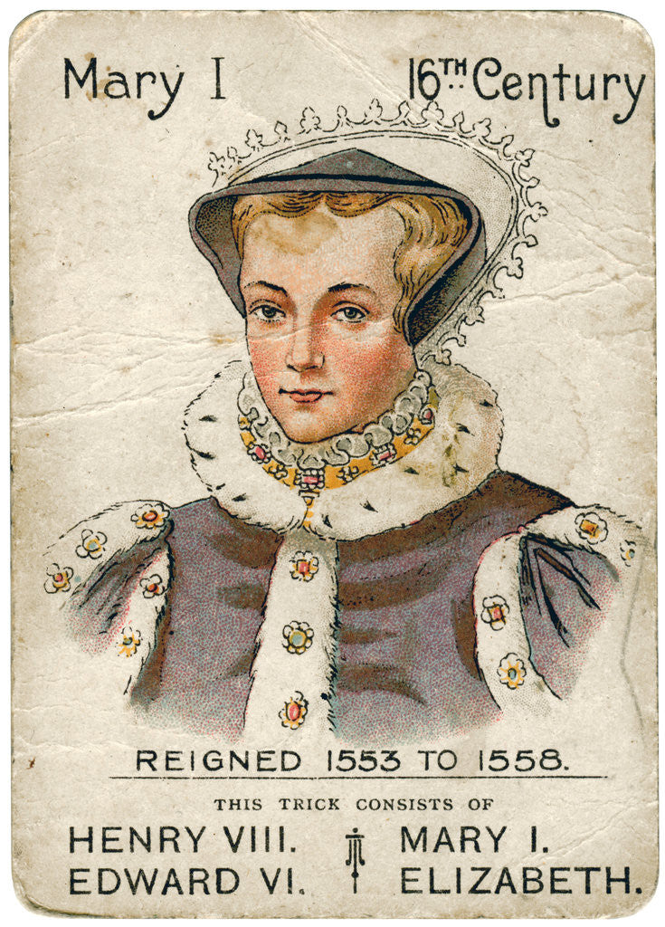 Detail of Queen Mary I (1516-1558) by Anonymous