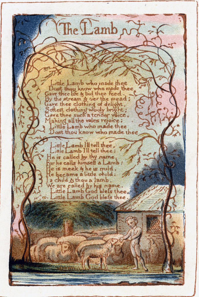 The Lamb, illustration from 'Songs of Innocence and of Experience' by William Blake