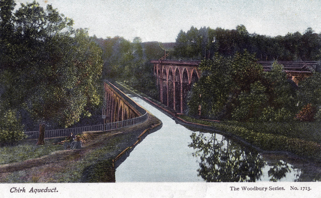 Detail of Chirk Aqueduct, Chirk, Wrexham, Wales by Walter Bentley Woodbury