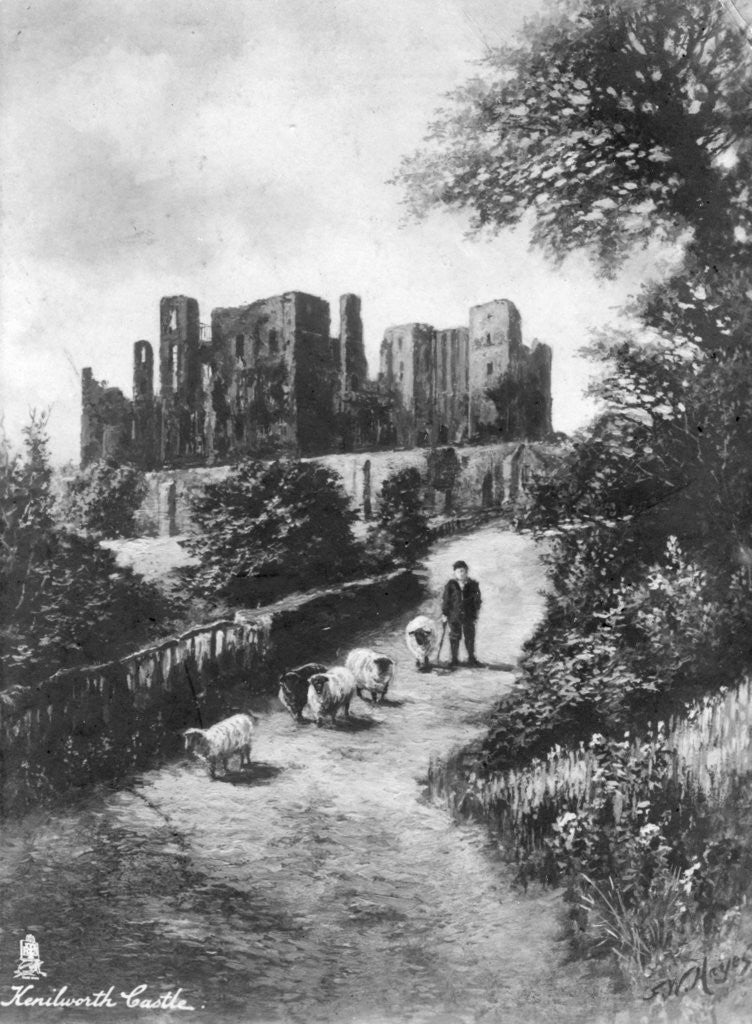 Detail of Kenilworth Castle, Warwickshire, England by Hayes