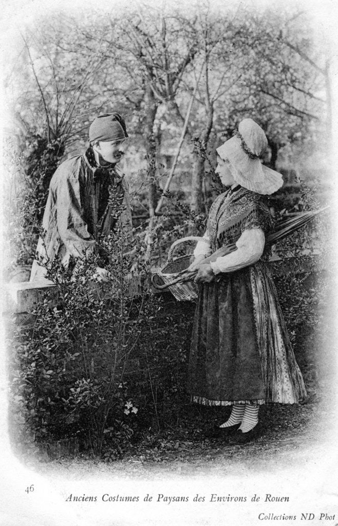 Detail of Peasants of Rouen, France by Anonymous