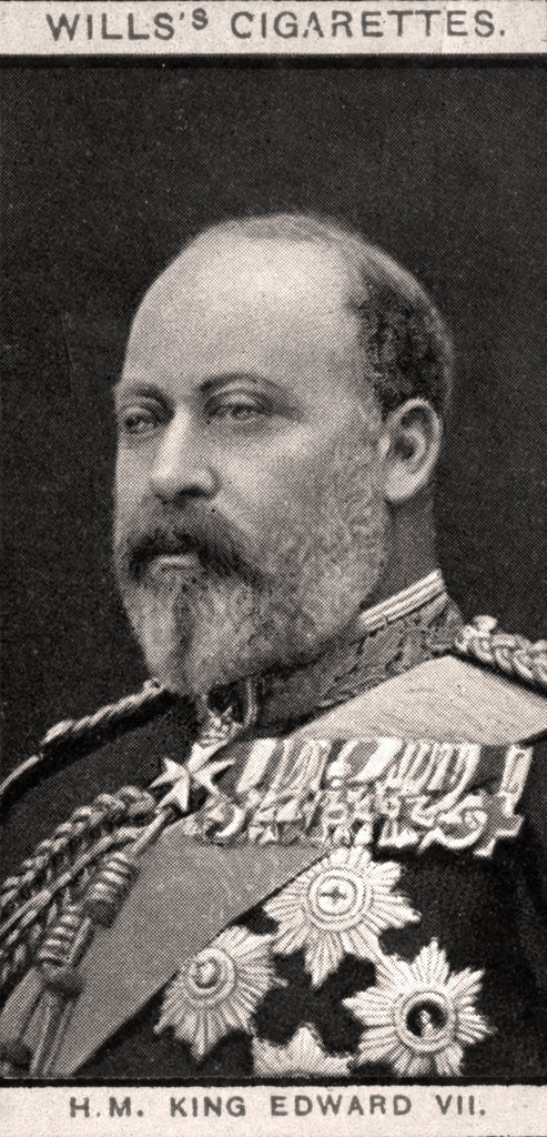 Detail of H.M King Edward VII by WD & HO Wills