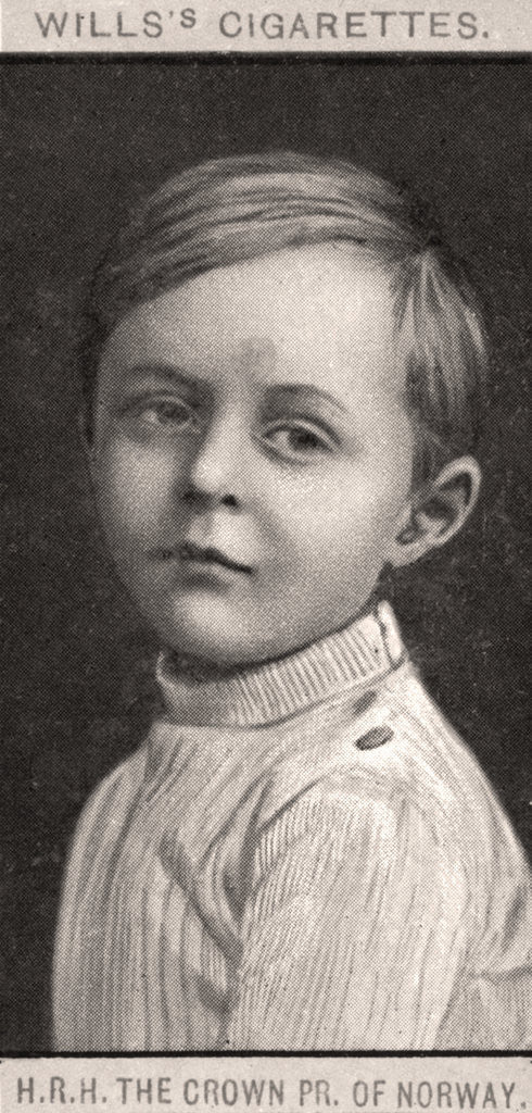 Detail of H.R.H The Crown, PR. Of Norway by WD & HO Wills