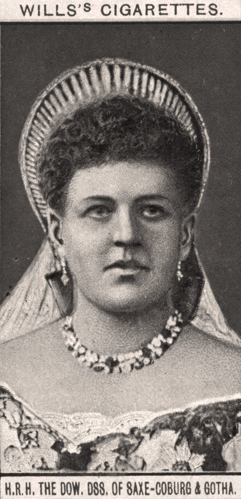 Detail of H.R.H, The Dow, DSS. Of Saxe-Coburg & Gotha by WD & HO Wills