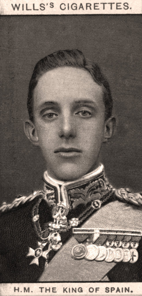 Detail of H.M The King of Spain by WD & HO Wills