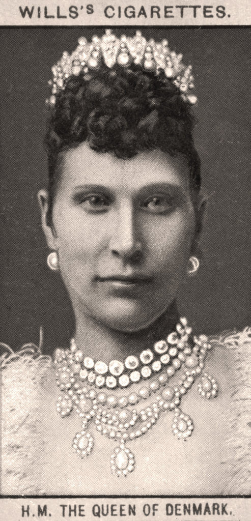 Detail of H.M The Queen of Denmark by WD & HO Wills