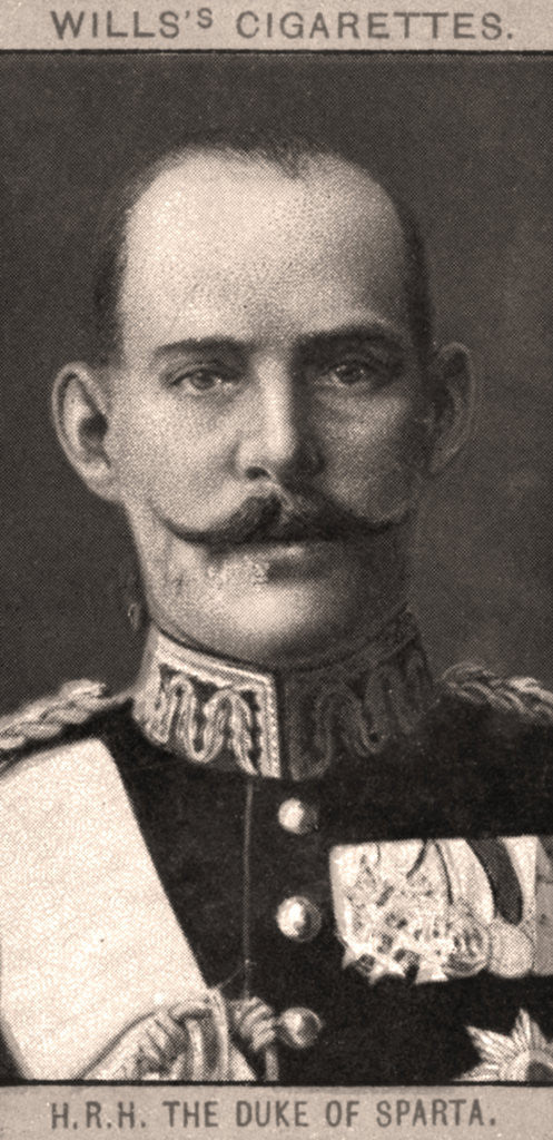 Detail of H.R.H The Duke of Sparta by WD & HO Wills