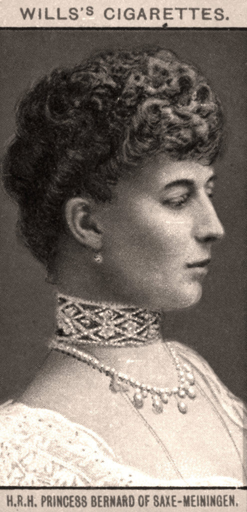 Detail of H.R.H Princess Bernard of Saxe-Meiningen by WD & HO Wills