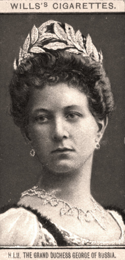 Detail of H.I.H The Grand Duchess George of Russia by WD & HO Wills