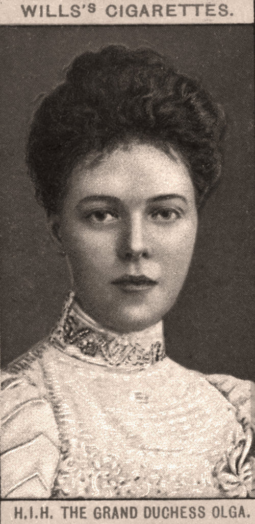 Detail of H.I.H The Grand Duchess Olga by WD & HO Wills