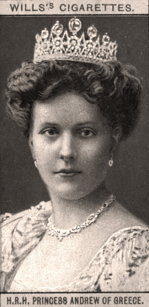 Detail of H.R.H Princess Andrew of Greece by WD & HO Wills