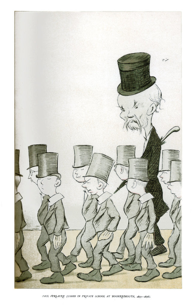 Detail of Paul Verlaine by Max Beerbohm