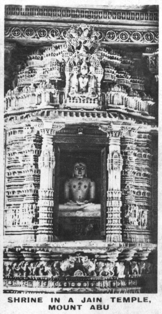Detail of Shrine in a Jain temple, Mount Abu, Rajasthan, India by Anonymous