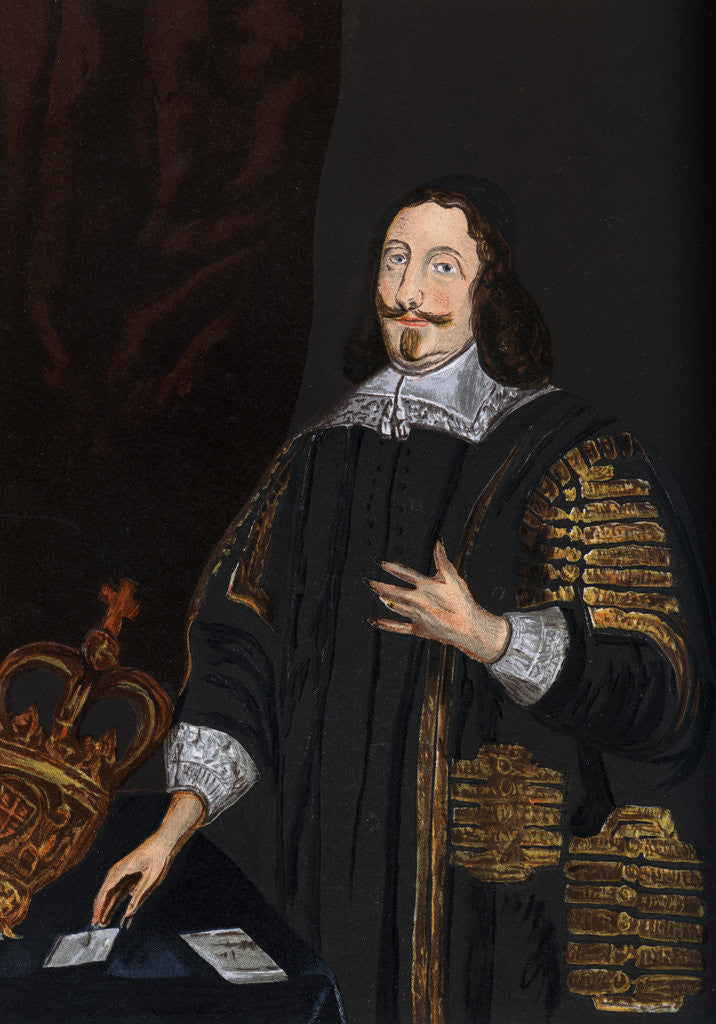 Detail of William Lenthall, Speaker of the House of Commons by Anonymous