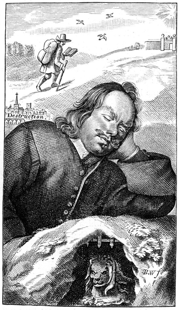 Detail of Bunyan's Dream by Anonymous