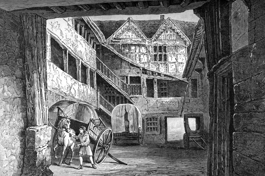 Detail of The New Inn, Gloucester by Anonymous