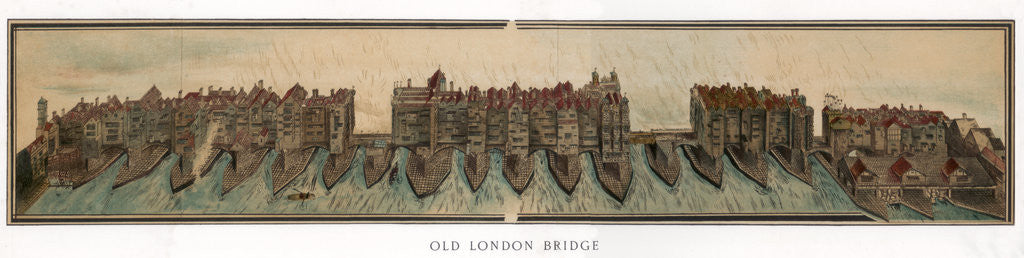 Detail of Old London Bridge by Anonymous