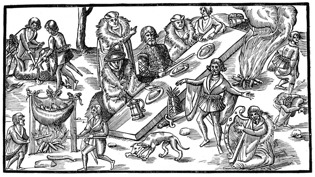 Detail of An Irish banquet by Anonymous