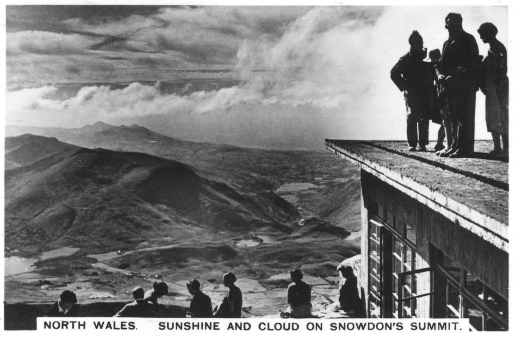 Detail of Sunshine and clouds on Snowdon's summit, north Wales by Anonymous